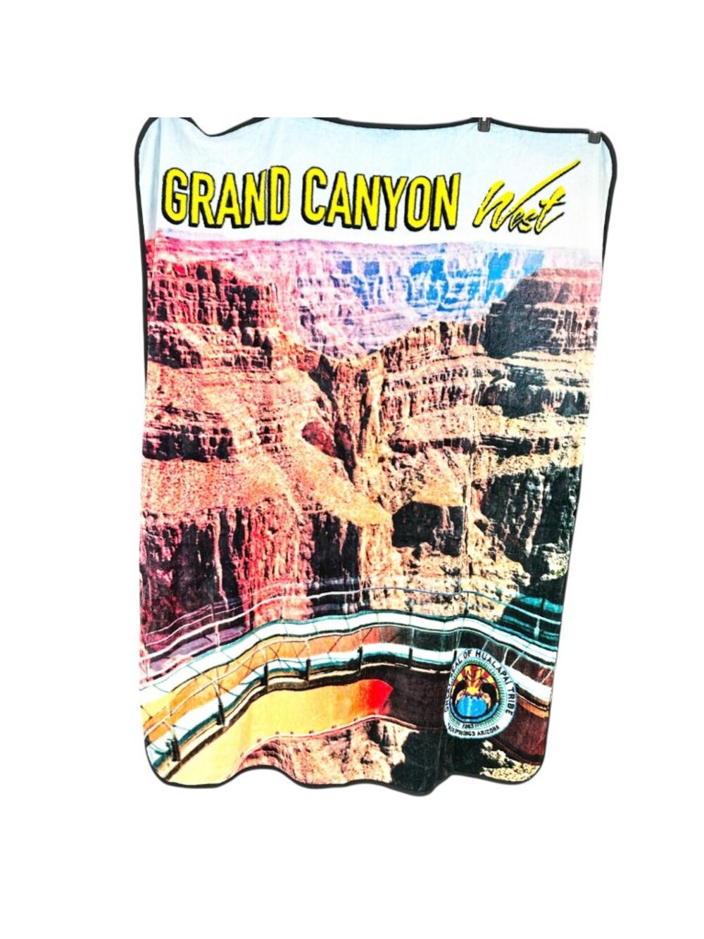 Earth Ragz Throw Blanket 67 X 52 Grand Canyon West Hualapai Tribe Print EUC